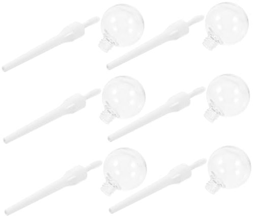 HAPINARY Lipgloss-Tuben 6 Stück leere Lipgloss-Tuben 10 ml weißer Lollipop stabile Lipgloss-Flaschen