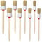 Alethron Borstenpinsel, 8 Stück Pinsel Rund 20mm/25mm/30mm/35mm Professionelles Naturholz Rundpinsel Ringpinsel Set Wachspinsel zum Streichen Lackpinsel von Wänden und Möbeln für den Hausgebrauch