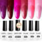 JODSONE 10ml semipermanente unghie glitterato 6 colori di smalto gel rosso rosa glitterato smalto rosso porpora lacca lucida arte per unghie e salone bisogno di lampada U V