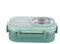 Geniusaur Stainless Steel Lunch Box for Adults and Kids I Leak Proof I 1000ml/35.19z Bento Box I 2 Compartments I Ideal for Food Storage, Meal Prep, Microwave and Dishwasher Safe (Matcha Green)