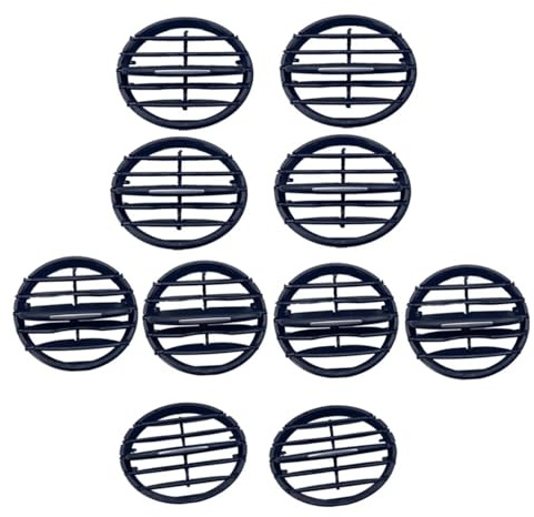 GLILAR Lüftungsgitter Vorne Kompatibel Mit VW Für Tiguan 2010 2011 2012 2013 2014 2015 2016 1x/4x/8x/10x Dash A/C Outlet Vent Grill Folding Slide Clip Trim 5N0819703 5N0819704(10PCS-1Set)