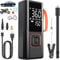 Tyre Inflator Air Compressor, 150PSI Car Tyre Pump 6000mAh 5 Mode Digital Display Auto Shut-Off w/Air Pressure Guide for Car, Bicycle, Motorcycle, Ball