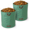 Garden Waste Bags, 500L Capacity, Heavy Duty Reusable Sacks with Handles, Set of 2, Green
