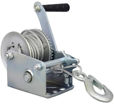 Treuil à main Treuil manuel Treuil de levage à traction par câble métallique Puissant et efficace(1000lb)