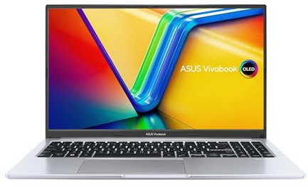 ASUS Vivobook 15 | Cool Silver (X-Serie) | 15,6 2,8K OLED 120Hz | Core i9 13900H | RAM: 16GB | SSD: 1TB | Windows 11 Pro | Office 2024 Pro | Notebooktasche