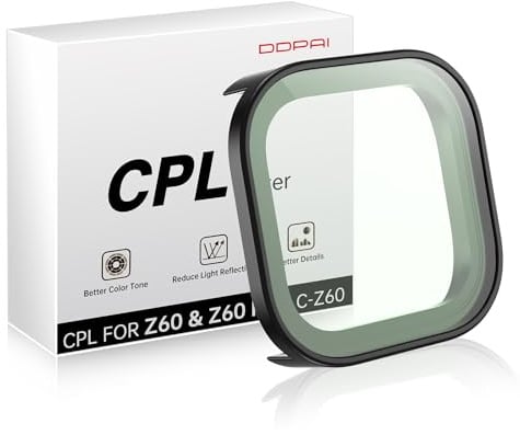 DDPAI Polfilter Polarisationsfilter CPL für Dashcam Z60/Z60 Pro Frontkamera, Reduziert Blendung & Reflexionen, Verbessert Farbe & Kontrast