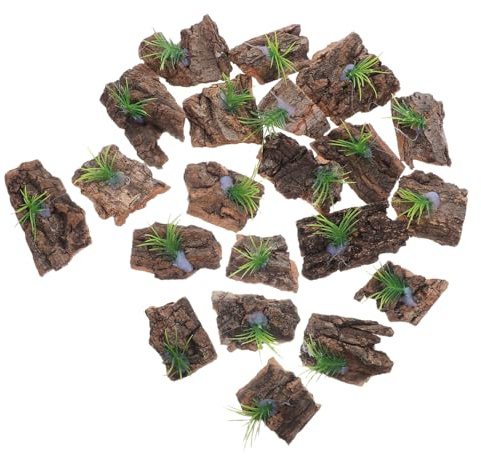 Toddmomy 20 Stück Reptilientank Hintergrund Korkrinde Terrarium Hintergrund Reptilienbedarf Reptilien Baumrinde Schildkröten Kletterrinde Aquarium Zubehör Dekorationen