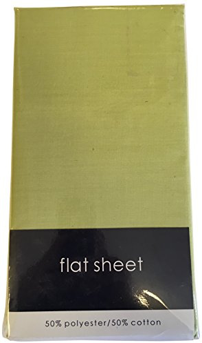 Rapport Home 56 Pick Non Iron Flat Sheet - Green Kingsize Flat Sheet