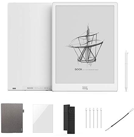 BOOX Max3 13.3 Pollici Ereader, Android 9.0 OTG Dual-Touch 64GB Octa-Core 2.0GHz Riconoscimento Impronte Digitali, con Custodia Telecomando BT