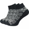 GAWILO dicke & warme Damen Sneaker Socken (3 Paar) | kurze Wollsocken im Norweger Look | ideal auch als Bettsocken im Winter (35-38, schwarz)