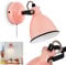 Applique mural Selki, lampe moderne en métal rose mat et noir avec tête orientable/pivotable, disposent d'un interrupteur à tirette sur le boîtier, 1xE14, ampoule(s) non incluse(s)