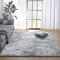 Tinyboy-hbq Tappeto Salotto Shaggy Tappeti a Pelo Lungo,Moderno Soggiorno Camera da Letto Tappeti,Antiscivolo Morbido e Soffice (Grigio Bianco, 80 x 120 cm (Rectangular))