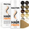 Maxter Streuhaar zur Haarverdichtung - Haarpuder gegen Kaschierung von Haarausfall - Haarpuder Männer und Frauen - Mikrofaser in Pulverform - Hair Fiber - Haarpuder Mittelblond