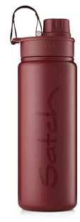 satch Trinkflasche aus Edelstahl BPA-frei 0,5l, Auslaufsicher und Kohlensäure geeignet, für Heiße und Kalte Getränke Berry - Beere
