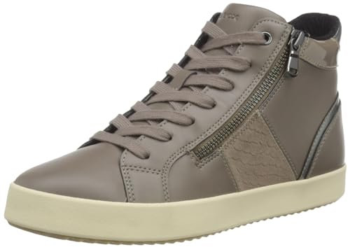Geox D Blomiee D, Scarpe da Ginnastica, Tortora Scuro, 40 EU