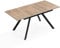 B&D home Esstisch LIA, ausziehbar 120-160 x 80 cm, 4-6 Personen Küchentisch Holztisch mit Metallgestell für Esszimmer, Küche, skandinavisch Industrial Design, Sandeiche Optik, 11202-FS-EISA-P