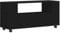 vidaXL TV Schrank, Fernsehschrank mit viel Stauraum, Fernsehtisch für Wohnzimmer, Lowboard Sideboard TV Ständer TV Gerät, Schwarz Holzwerkstoff