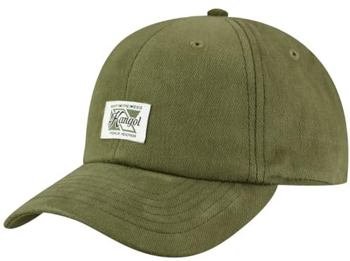 Kangol Unisex Heavy Washed ADJ Bb Baskenmütze, grün (Oil Green), One Size