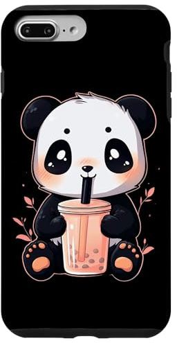 Panda Bär Boba Tea Bubble Tea Anime Kawaii Hülle für iPhone 7 Plus/8 Plus