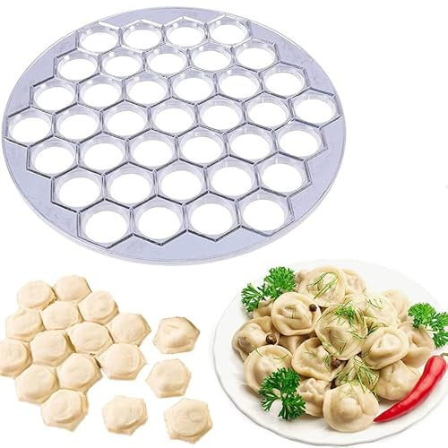 Ravioliformer Dumpling Maker Form, 37 Löcher Teigtaschen Ausstechform Küche Restaurant Ravioli Cutter Knödelform