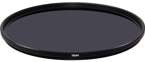AFGRAPHIC Graufilter ND64-Filter, 62 mm Durchmesser, optisches Glas, 6 Blendenstufen, für Panasonic Lumix DMC FZ1000, FZ1000 Mark II Kamera