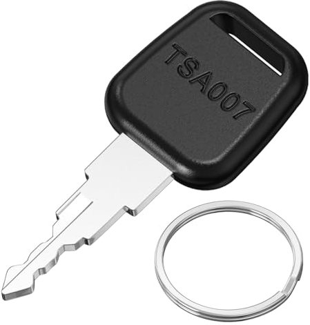 Llaves maestras compatibles con TSA OO7, Ancable TSA OO7, llaves de equipaje compatibles con cerraduras de contraseña de maleta de equipaje, color negro