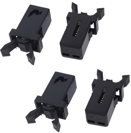 4Pcs Bin Lid Clasp Replacement, Waterproof Touch Top Lid Bin Catch Latch Lock for Kitchen Trash Cans, Storage Boxes, Glasses Cases
