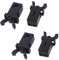 4Pcs Bin Lid Clasp Replacement, Waterproof Touch Top Lid Bin Catch Latch Lock for Kitchen Trash Cans, Storage Boxes, Glasses Cases