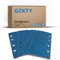 Schleifpapier Klett 93x185mm, 60-400 Körnung, 8 Löcher, für Schwingschleifer/Multischleifer, Holz/Metall/Kunststoff（35 Stück）