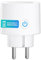 ANTELA WLAN Smart Steckdose mit Strommessung Überwachung der Elektrizitätsrechnung 16A, Smart Home WiFi Steckdose, kompatibel mit Google Home, Alexa, Smart Life APP, 1PCs