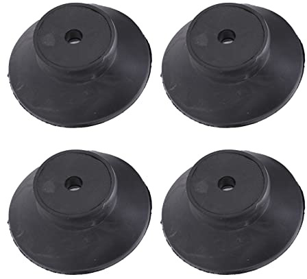 Lot de 4 pieds en caoutchouc pour compresseur d'air, pieds en caoutchouc pour nettoyeur haute pression, isolateurs en caoutchouc, pieds anti-vibrations pour plateau tournant,