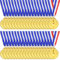 Brelet Médailles Adultes et Enfants, 36 Pcs Médailles de Récompense en Métal doré avec Ruban pour Compétition Récompenses Thème Sport Day ou Compétition Familiale Medaille Enfant Événement de l'école