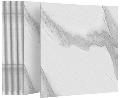 FIVMEN PVC Bodenbelag 30x30 cm 27 Stück Vinylboden Selbstklebend Klebefliesen Boden Wasserfest Rutschfest Bodenfliesen für Wohnzimmer Küche Bad (S88, 2.5㎡)