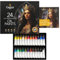 Castle Art Supplies Ölfarben-Set, verbesserte Formel, tolles Set für erwachsene Künstler, Anfänger und Fortgeschrittene, lebendige Vielfalt an glatten Ölfarben, 24 Stück