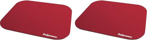 Fellowes Tapis de Souris Basique Rouge (Lot de 2)