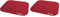 Fellowes Tapis de Souris Basique Rouge (Lot de 2)