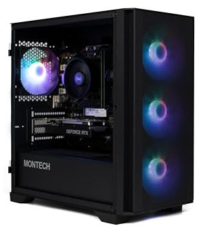 Gamer PC Intel Luna 4 • Intel 14100F • RTX 3050 6GB DDR6 • 16GB 3200MHz DDR4 • 1TB NVME SSD • Bronze Rated PSU • Black Mesh RGB Gaming PC • WiFi • Windows 11