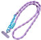 Diyxisk Handykette Universal, Gedrehter Zopf Handykette, Kontrastfarben Handyband zum Umhängen, Diagonale Handy Kette, Mode Handyband, für Elternschaft, Urlaub, Outdoor, Reisen (Lila,Blau)