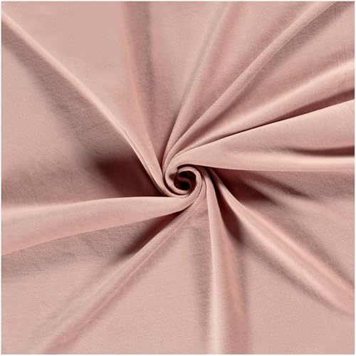 Nicky-Stoff Velour Meterware Nicky uni Zuschnitt ab 50 x 150cm Velourstoff Baumwolle Farbwahl