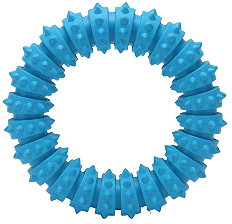 Mavaol Anillo de Espina para de Juguete de Goma Suave y Resistente para morder, Anillo Interactivo para Masticar para Perros medianos y Grandes