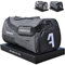 Alphachoice Sporttasche mit Schuhfach 43L für Herren & Damen, Fitnesstasche - Reisetasche groß mit vielen Fächern, 55cm x 28cm x 28cm (Black & White)