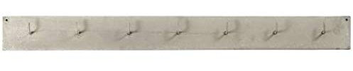 IB Laursen Wandgarderobe mit 7 Haken, Metall, Grau