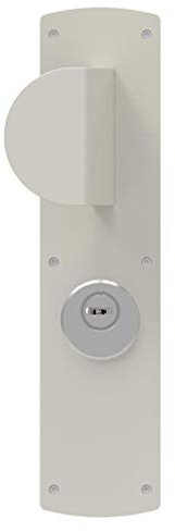 Bricard 66301 Demi-Ensemble pour Porte extérieure palière à aileron pour Série 74 Version A2P, Coloris Blanc