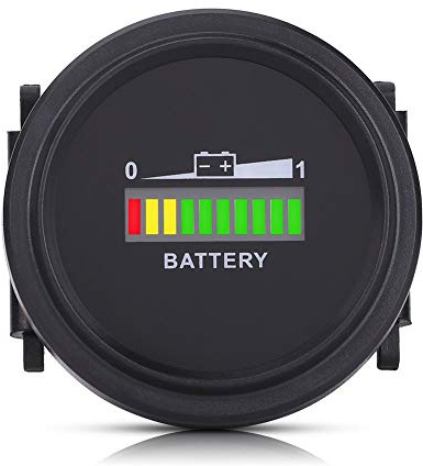 Digitale Batterieanzeige 12 bis 72 V Lcd Stundenzähler | Led Display, Digital Kapazitätsmonitor, für Golfwagen, 12 V Bis 72 V, Spannungssysteme, Lcd Kapazitätswert