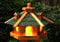XXL Premium - Luxus Vogelhaus mit/ohne Solar/mit/ohne Ständer Holz Futterhaus Vogelfutterhaus Vogelvilla Modell 2020, : Grün + Solar