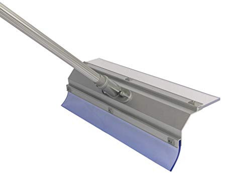 Allesschieber PRO | Schneeschieber, Schneeräumer, Wasserschieber, Universalschieber | Aluminiumstiel | 60 cm Aluminiumprofil