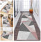 ZDYHMrj Teppich Läufer Flur Küche rutschfest Grau Rosa Waschbar Korridor TeppichLäufer Modern Abstrakt Schlafzimmer Wohnzimmer, Breite 60cm/ 70cm/ 80cm/ 90cm/ 100cm (Color : Color#1, Size : 60x160cm)