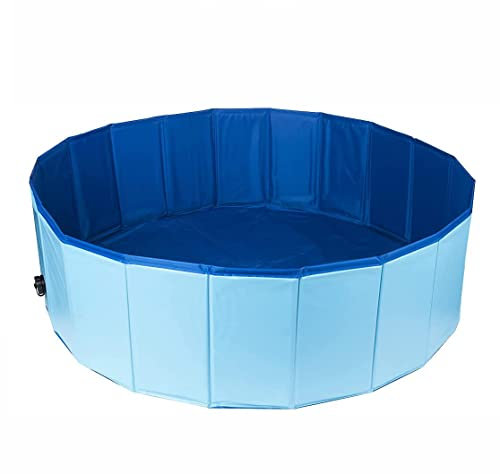 Buy-Simplicity® Planschbecken für Haustiere, 80 cm x 21 cm, hält Ihren Hund kühl, kein Aufblasen erforderlich, keine Kühlung erforderlich und schnittfest