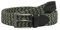 Redbridge Geflochtener Gürtel Elastisch Flexibel verstellbar Unisex Stretchgürtel Khaki-Schwarz 90