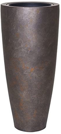 VIVANNO Pflanzkübel Pflanzgefäß Blumenkübel Fiberglas City Quarzgrau - 80x37